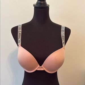 VICTORIA’S SECRET VERY SEXY PUSH UP RHINESTONE STRAP BRA 34D